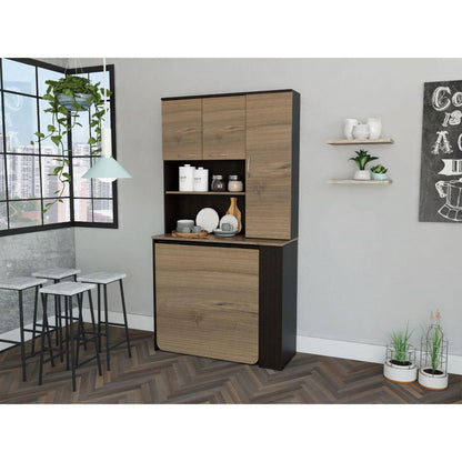 Alacena Multiuso Omus Chocolate Y Wengue