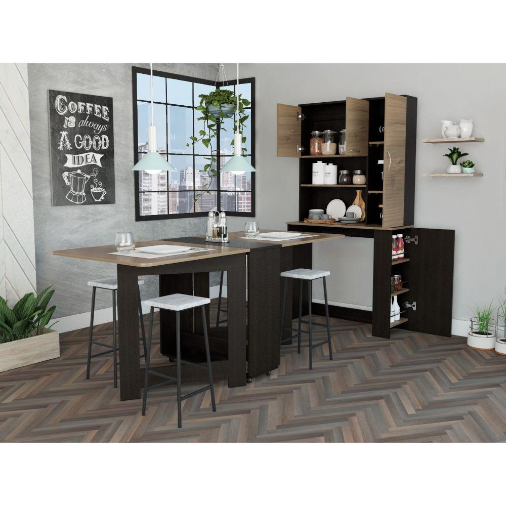 Alacena Multiuso Omus Chocolate Y Wengue