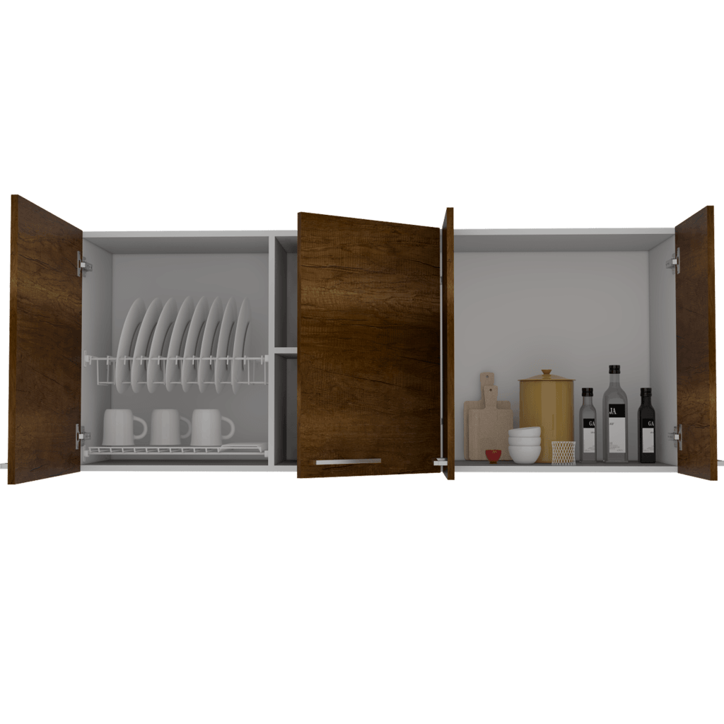 Gabinete Superior Aven Blanco Y Coñac 150 Cm
