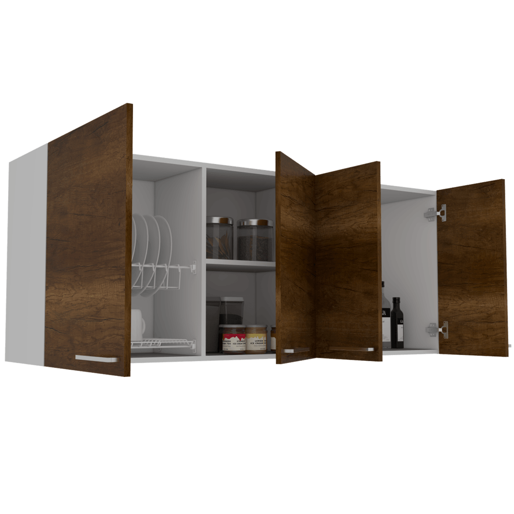 Gabinete Superior Aven Blanco Y Coñac 150 Cm
