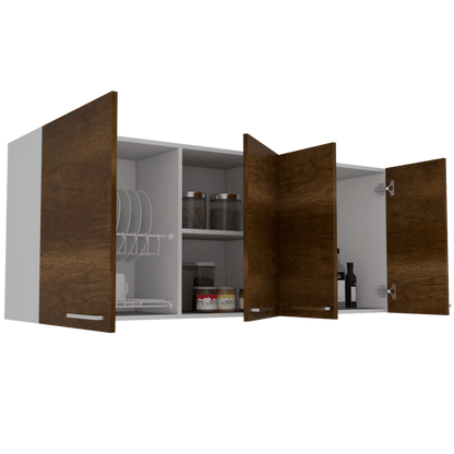 Gabinete Superior Aven Blanco Y Coñac 150 Cm
