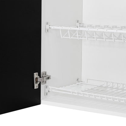 Gabinete Superior Cocina Jhonny  Blanco Y Wengue 150 Cm