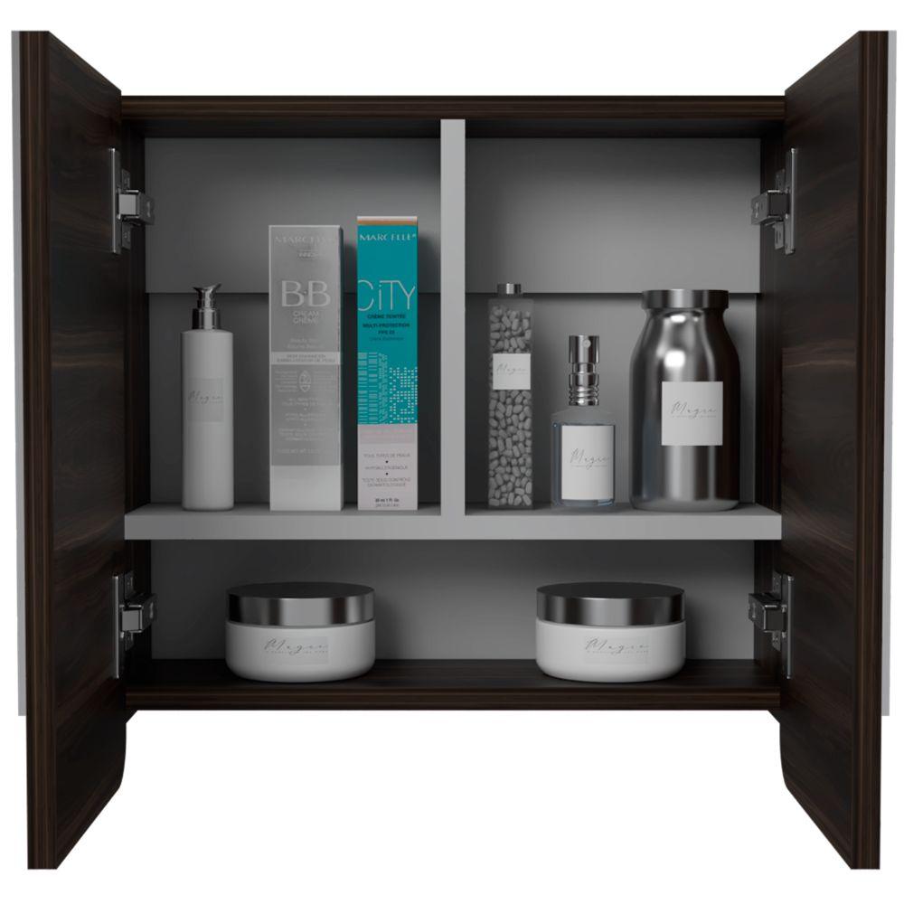 Gabinete De Baño Valesi Caoba Y Gris