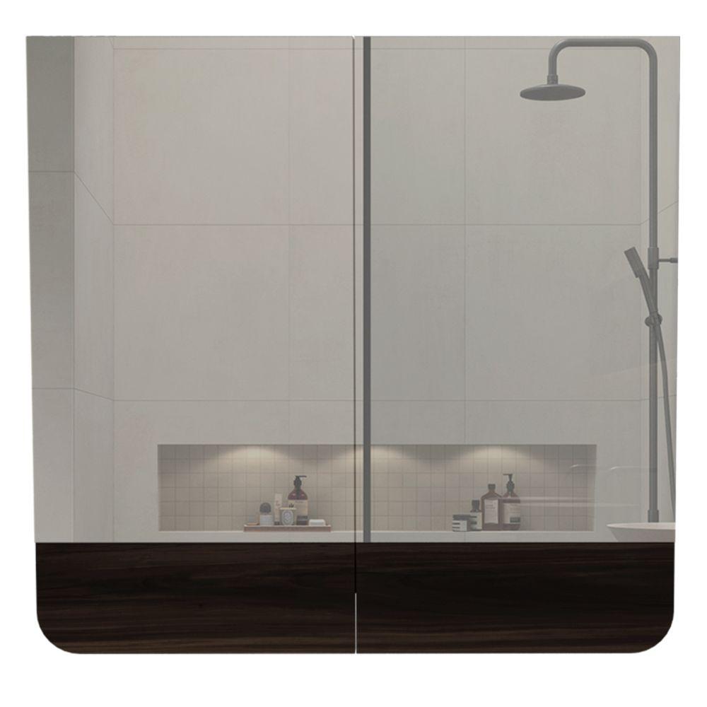 Gabinete De Baño Valesi Caoba Y Gris
