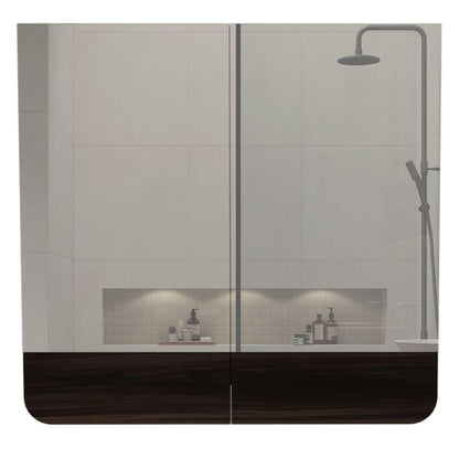 Gabinete De Baño Valesi Caoba Y Gris