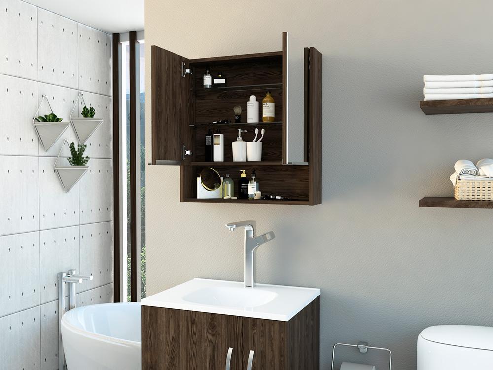 Gabinete De Baño Nelari Chocolate