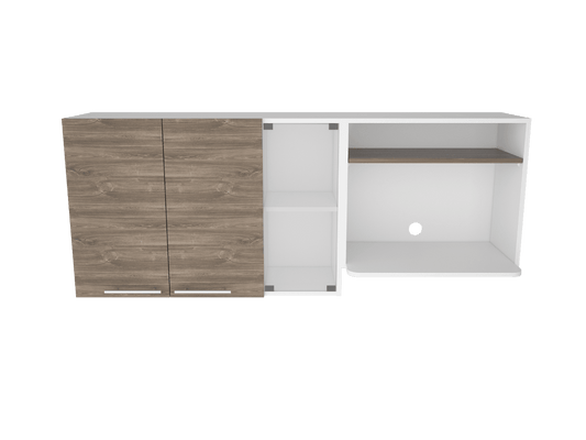 Gabinete Superior Kaelun Cocina  Blanco  Y Siena 150 Cm