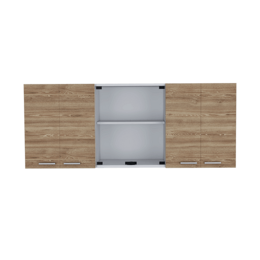 Gabinete Superior Temora Miel Y Blanco 150 Cm