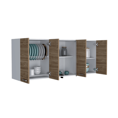 Gabinete Superior Temora Miel Y Blanco 150 Cm