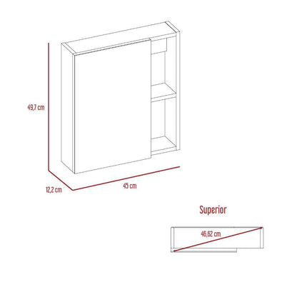Gabinete De Baño Velmora  Wengue