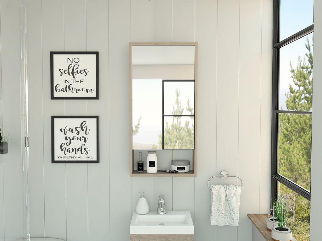 Gabinete De Baño Aurvyn Ceniza