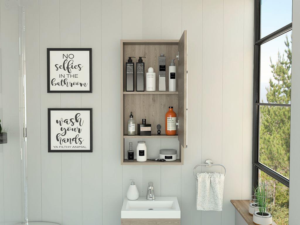 Gabinete De Baño Aurvyn Ceniza