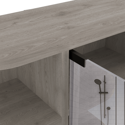 Gabinete De Baño Kurova Ceniza