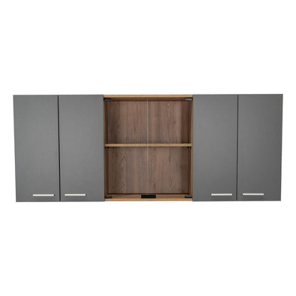 Gabinete Superior Temora Miel Y Plomo 150 Cm