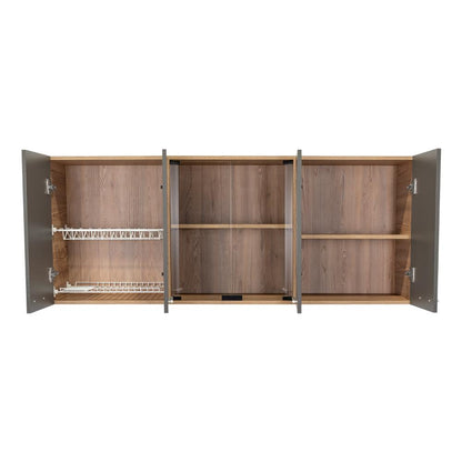 Gabinete Superior Temora Miel Y Plomo 150 Cm