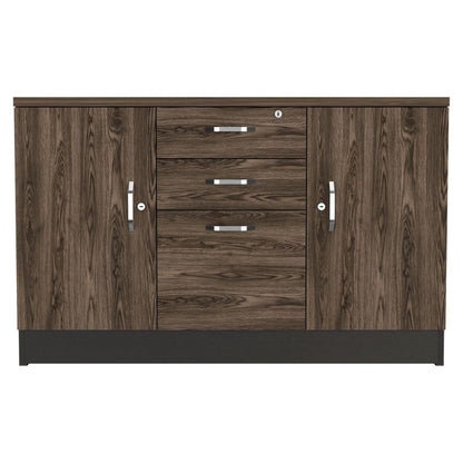 Gabinete Home Office 2 Cajones + 3 Puert