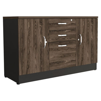 Gabinete Home Office 2 Cajones + 3 Puert