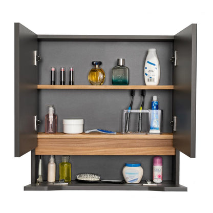 Gabinete De Baño Arinor  Plomo Fresno