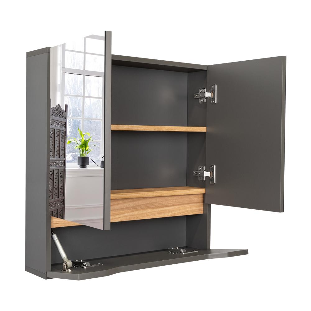 Gabinete De Baño Arinor  Plomo Fresno
