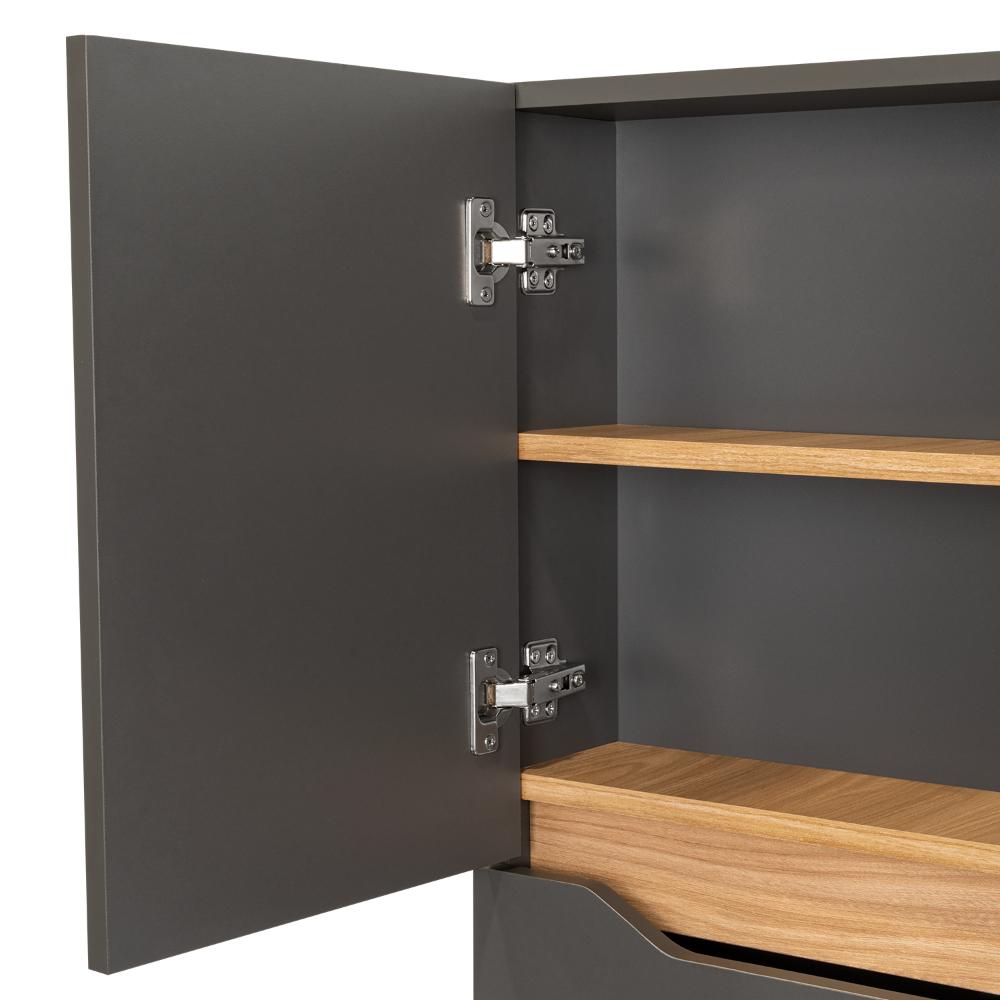 Gabinete De Baño Arinor  Plomo Fresno