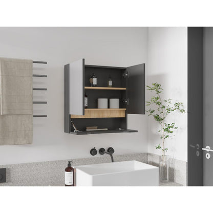 Gabinete De Baño Arinor  Plomo Fresno
