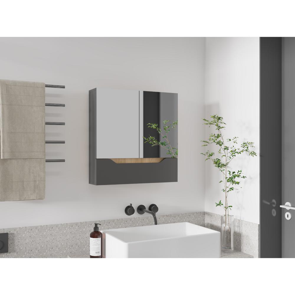 Gabinete De Baño Arinor  Plomo Fresno