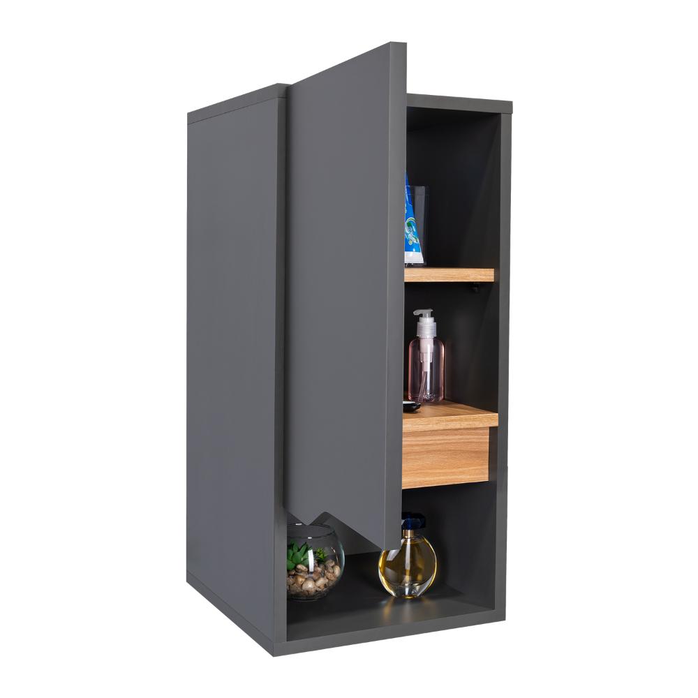 Gabinete De Baño Arinor Plata Y Fresno