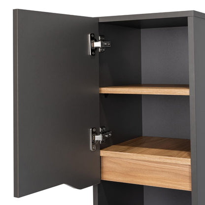 Gabinete De Baño Arinor Plata Y Fresno