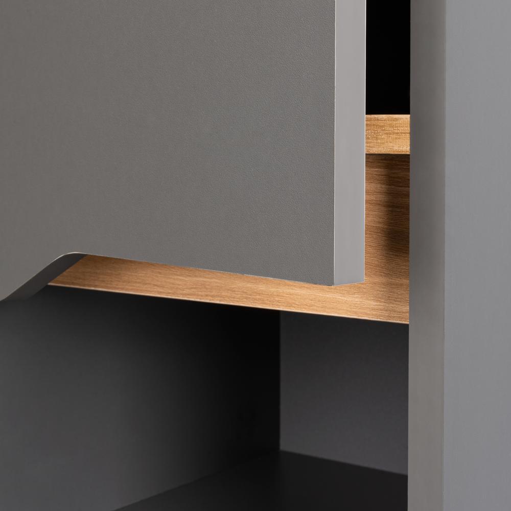 Gabinete De Baño Arinor Plata Y Fresno