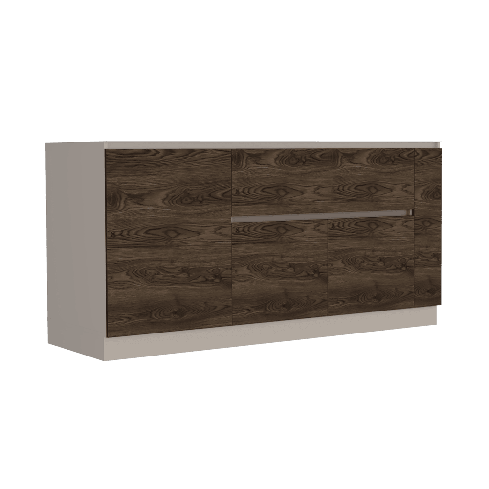 Gabinete Inferior Envigo Coñac Y Blanco 180 Cm