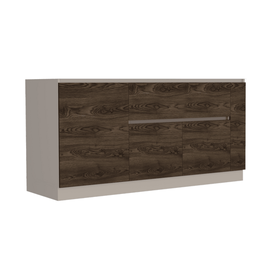 Gabinete Inferior Envigo Coñac Y Blanco 180 Cm