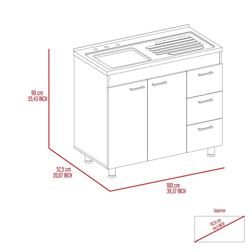 Gabinete Inferior Silert Blanco 100 Cm