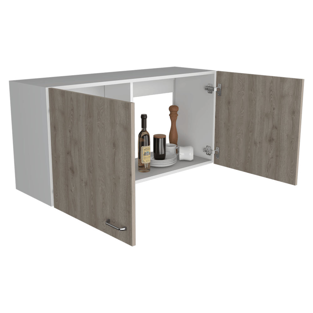 Gabinete Superior Drevia, Blanco Y Ceniza 100 Cm