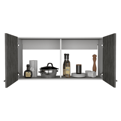 Gabinete Superior Rivela Blanco Gris 100 Cm