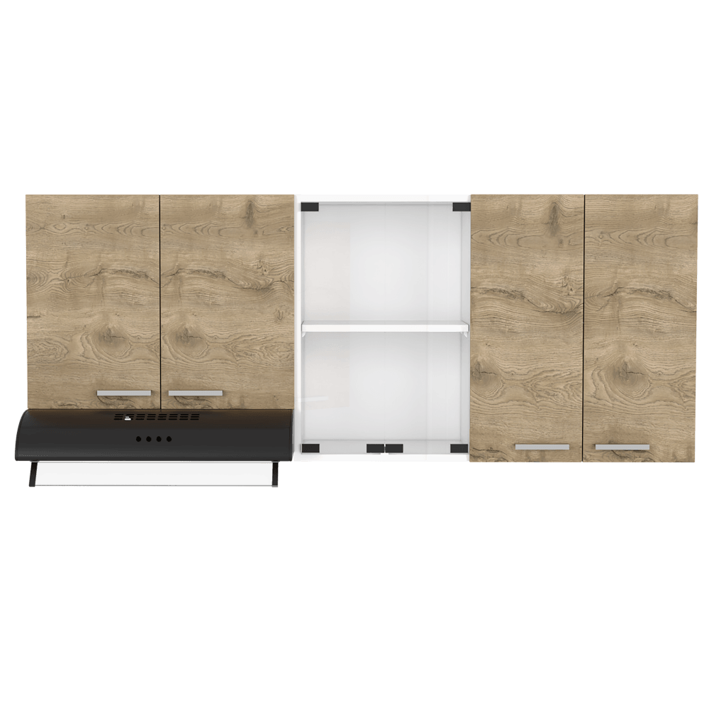 Gabinete Superior Avorin Macadamia Y Blanco 150 Cm
