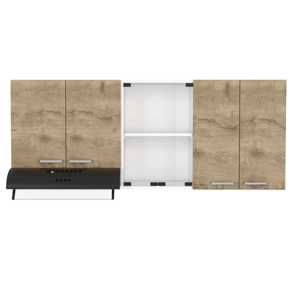 Gabinete Superior Avorin Macadamia Y Blanco 150 Cm