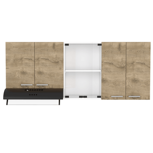 Gabinete Superior Avorin Macadamia Y Blanco 150 Cm