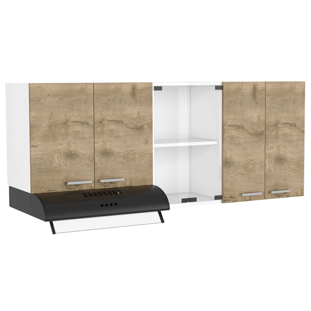 Gabinete Superior Avorin Macadamia Y Blanco 150 Cm