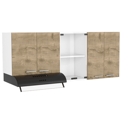 Gabinete Superior Avorin Macadamia Y Blanco 150 Cm