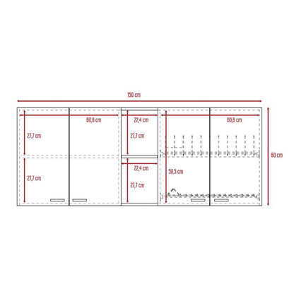 Gabinete Superior Levara Wengue 150 Cm