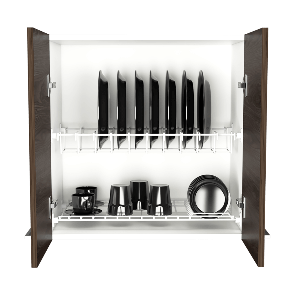 Gabinete Superior Nimora Blanco Y Coñac 60 Cm