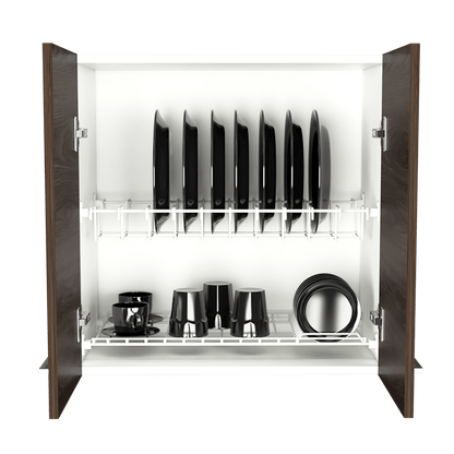 Gabinete Superior Nimora Blanco Y Coñac 60 Cm