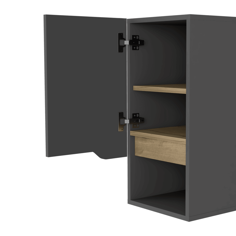 Gabinete De Baño Arinor Plomo Y Duna