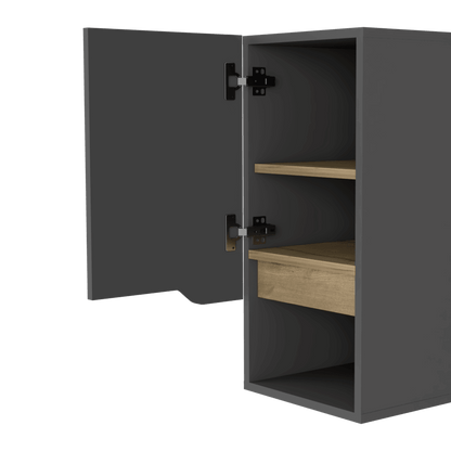 Gabinete De Baño Arinor Plomo Y Duna