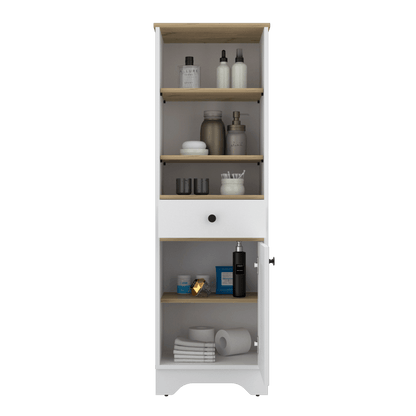 Mueble Optimizador 2 Kaleza Bi Color  Blanco Duna