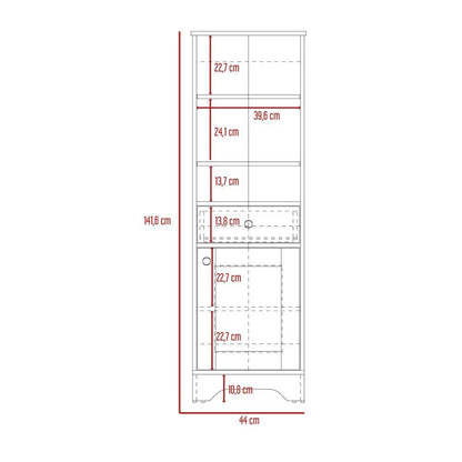 Mueble Optimizador 2 Kaleza Bi Color  Blanco Duna