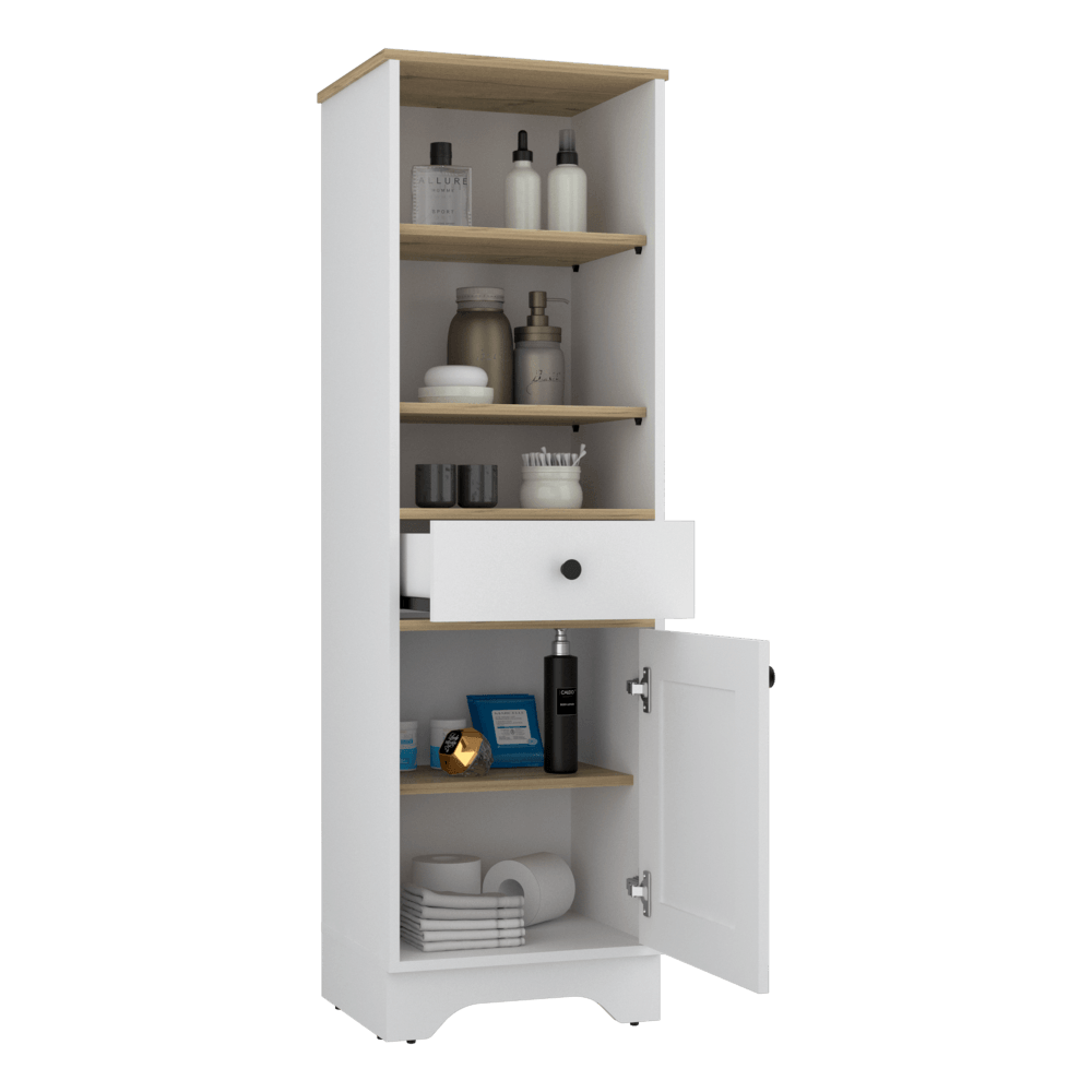 Mueble Optimizador 2 Kaleza Bi Color  Blanco Duna