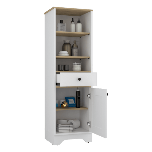 Mueble Optimizador 2 Kaleza Bi Color  Blanco Duna