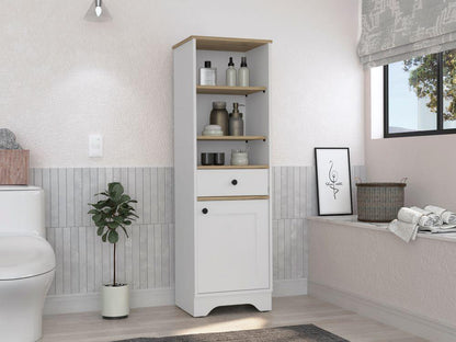 Mueble Optimizador 2 Kaleza Bi Color  Blanco Duna