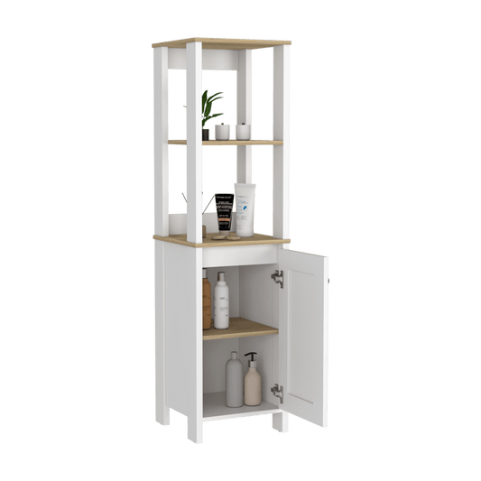 Gabinete De Baño Lianor  Blanco   Y Duna
